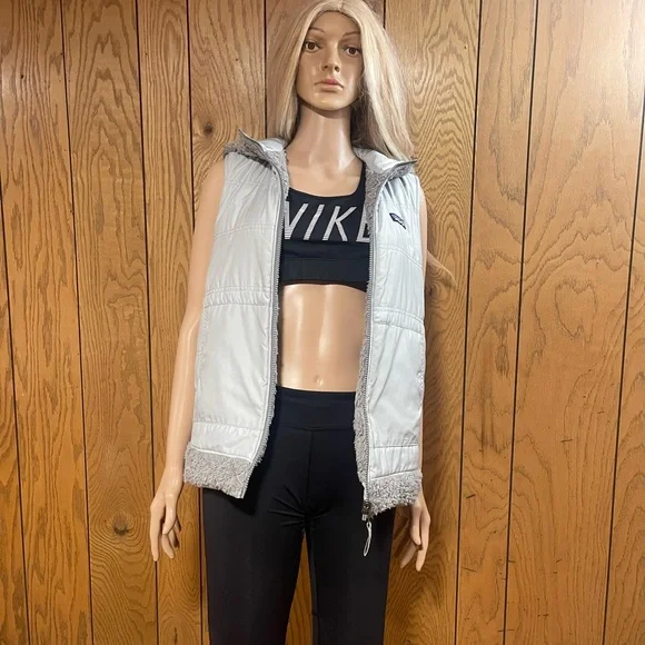 Patagonia" Vest Los Gatos -Hooded-Reversible-Gray - Picture 12 of 16